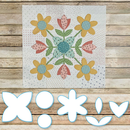 Prairie Meadow Sew Template Set - (With Instructions)