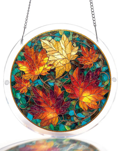 Acrylic Jigsaw Puzzle Suncatcher - Golden Maple