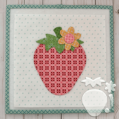 Vintage Strawberries Quilt Template - With Instruction