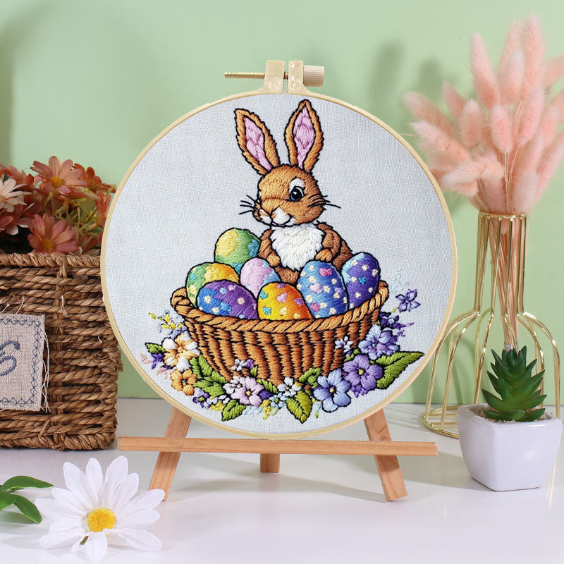 Threads of Spring: Easter Bunny Embroidery Kit