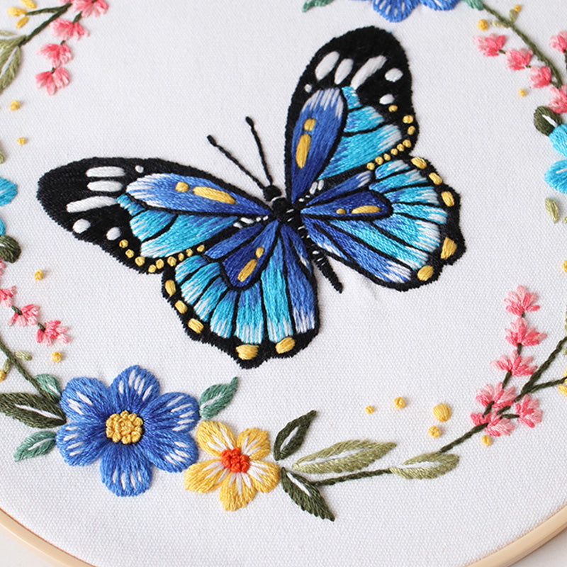 Butterfly Symphony Embroidery Kit: Embark on a Vibrant Stitching Journey