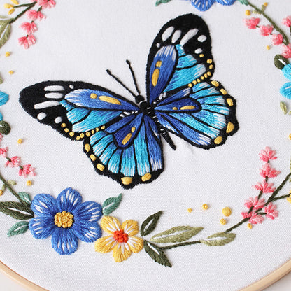 Butterfly Symphony Embroidery Kit: Embark on a Vibrant Stitching Journey