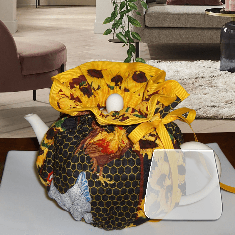 DIY Teapot Cozy Kit （Template + Fabric）- With Instructions