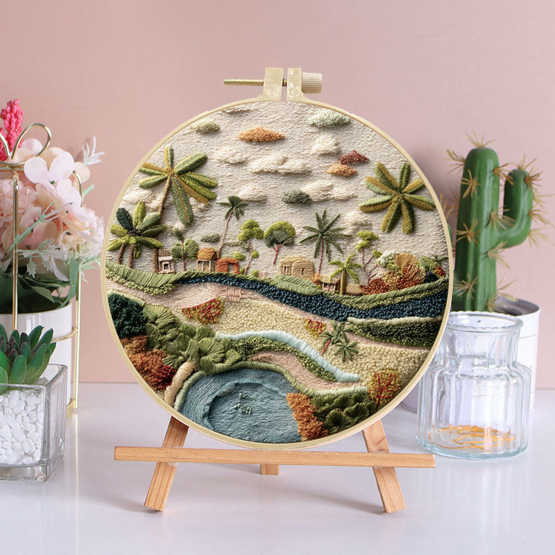 Tropical Vista Embroidery Kit