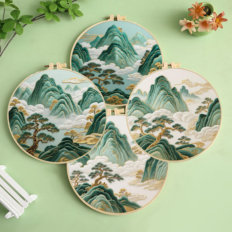 Oriental Mountain Embroidery Kit