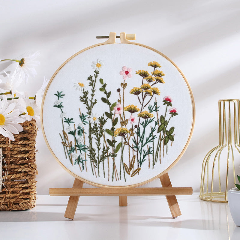 Blooming Wildflowers Embroidery Kit: Stitch the Beauty of Nature