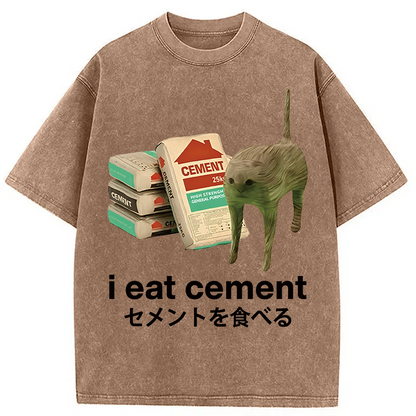 Eat Cement Washed T-Shirt