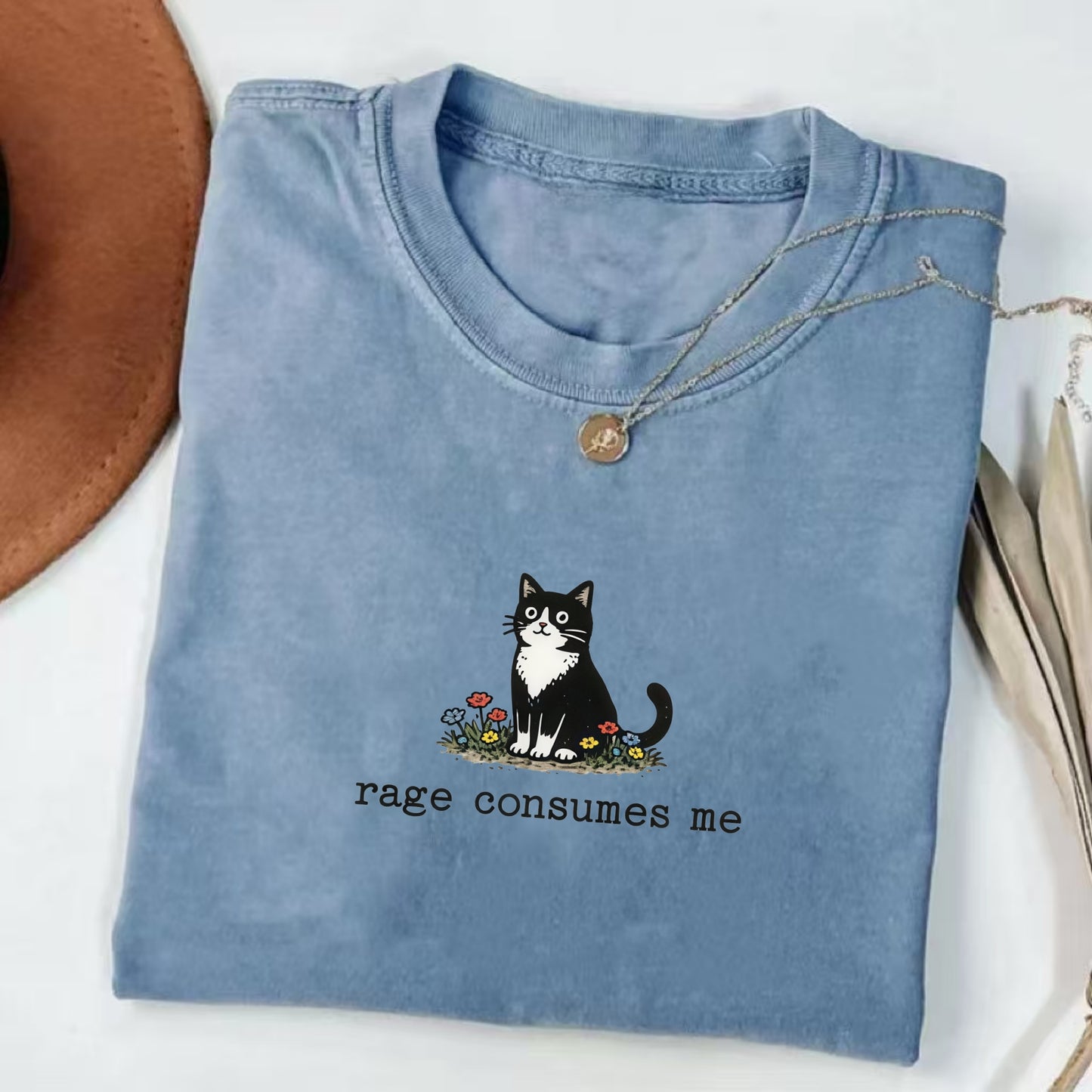 Rage Consumes Me Cat T-Shirt