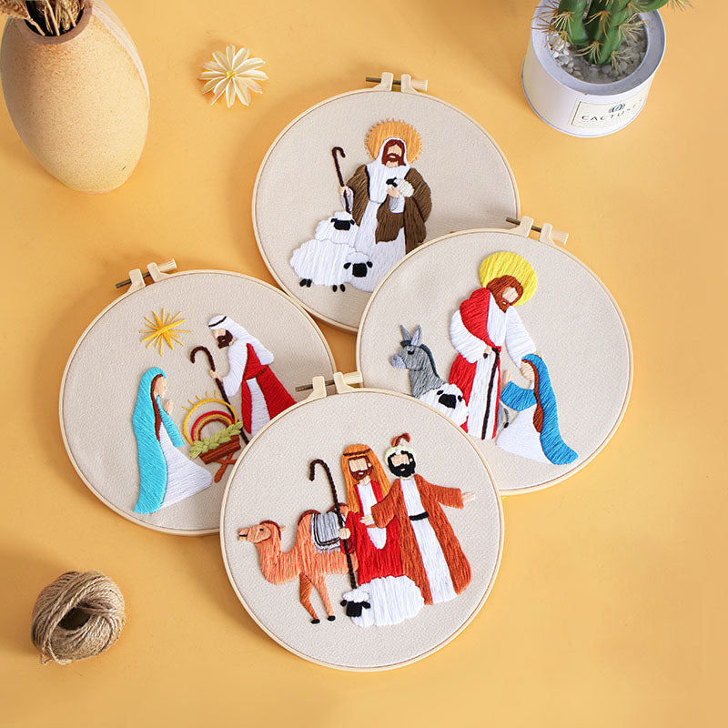Nativity Scene  -Themed DIY Embroidery Kits