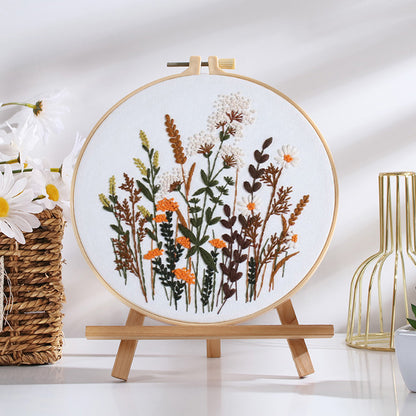 Blooming Wildflowers Embroidery Kit: Stitch the Beauty of Nature