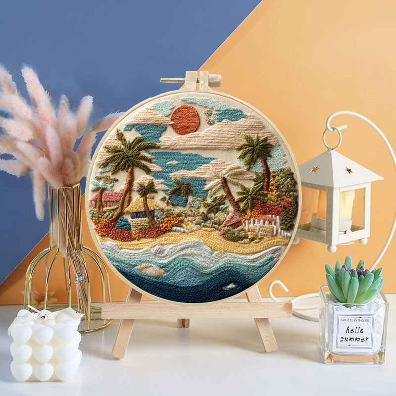 Coastal Scenery Embroidery Kit