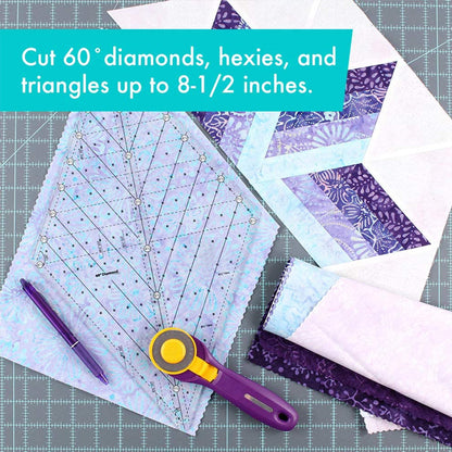 60 Degree Diamond Mini Ruler- With Instructions