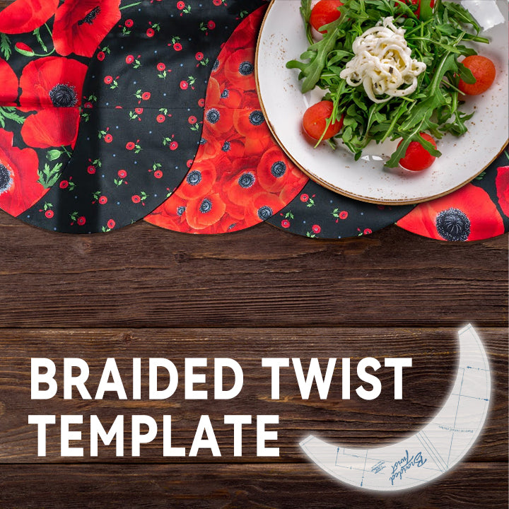 Tablecloth Braided Twist Template-With Instructions