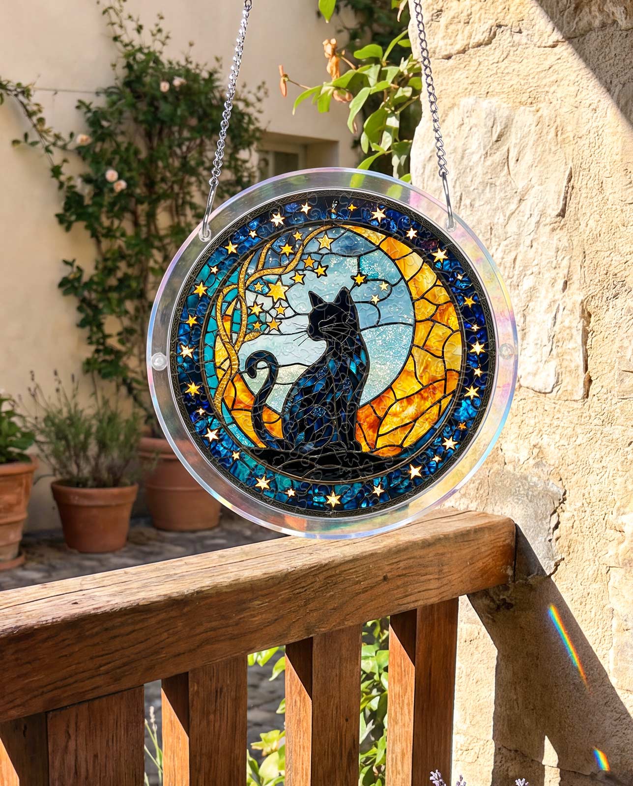 Acrylic Jigsaw Puzzle Suncatcher - Seleneâ€TMs Cat
