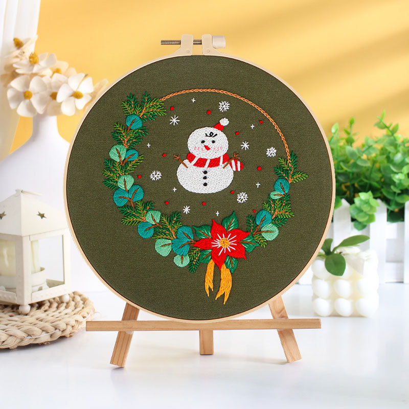 Festive Christmas  - Themed DIY Embroidery Kits