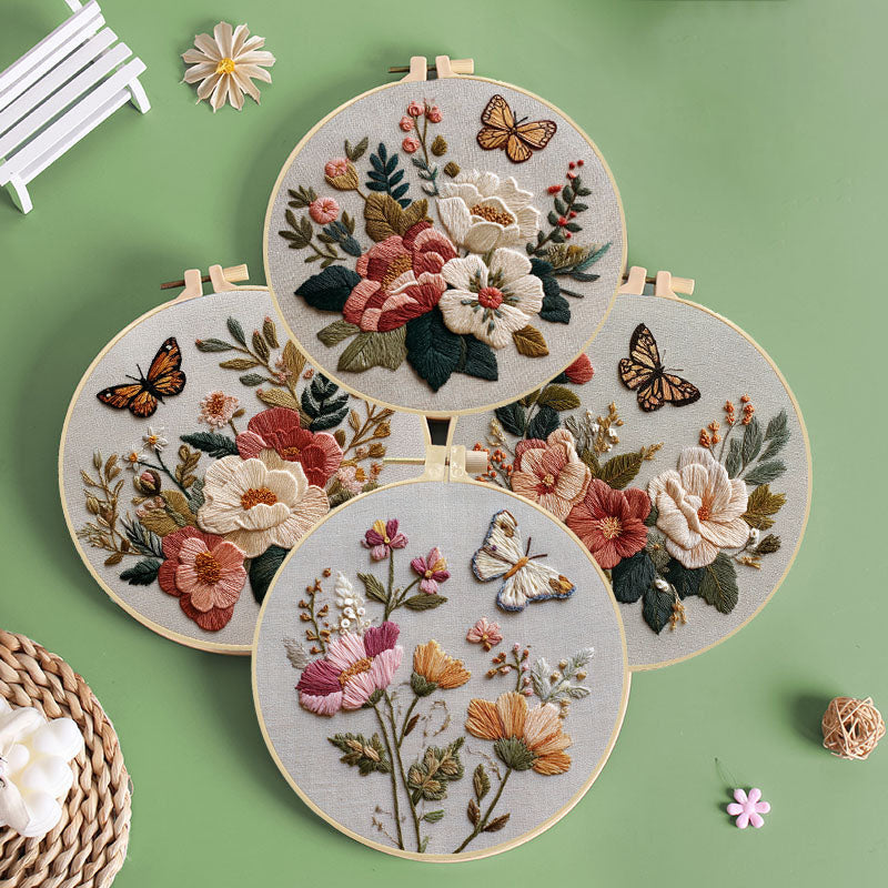 Butterfly Garden Embroidery Kit