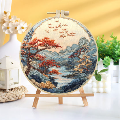 Oriental Landscape Embroidery Kit