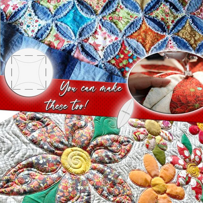 Composite Quilted Flower Placemat 2PCS SET- With Instructions