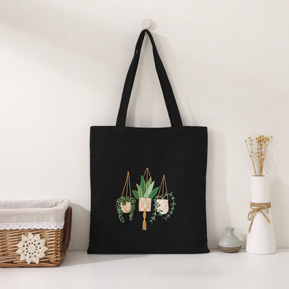 Hanging Garden Canvas Bag: Embroider Your Unique Style