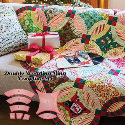Double Wedding Ring Book & Template Set(8PCS) + Manual