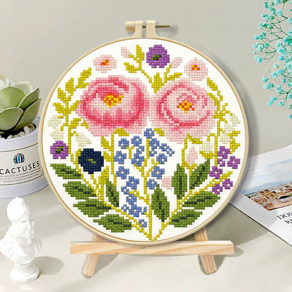 Vintage Floral Embroidery Kit