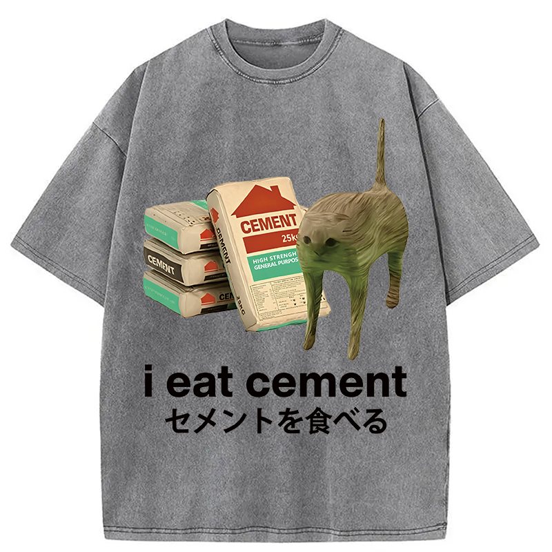 Eat Cement Washed T-Shirt