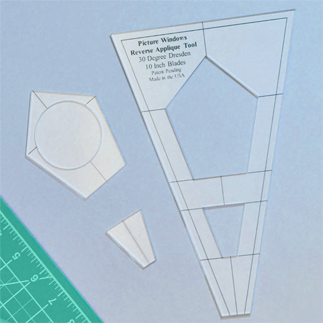 Dresden Patchwork Template - Windows Applique Ruler!