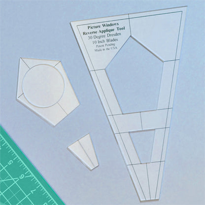 Dresden Patchwork Template - Windows Applique Ruler!