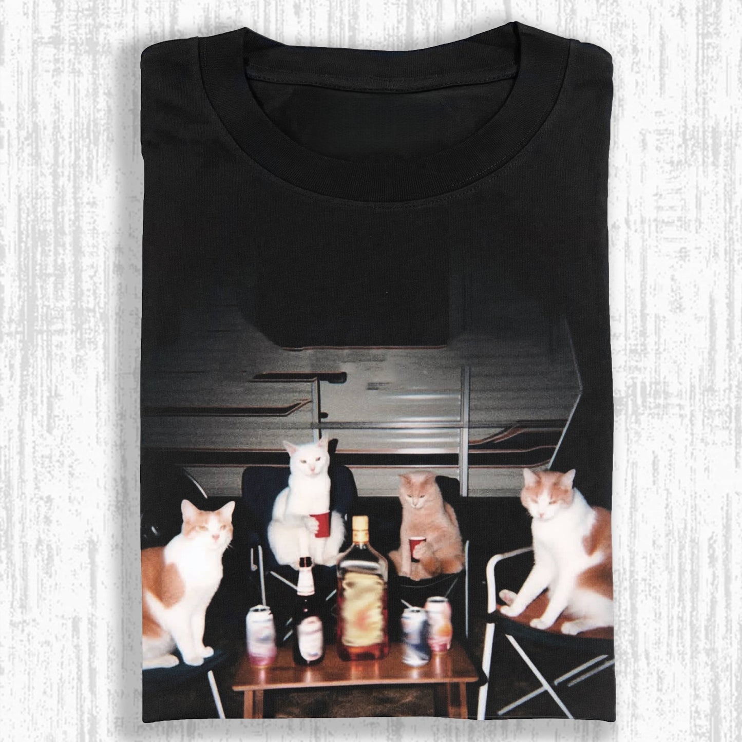 Wacky Cats Drinking & Partying T-shirt
