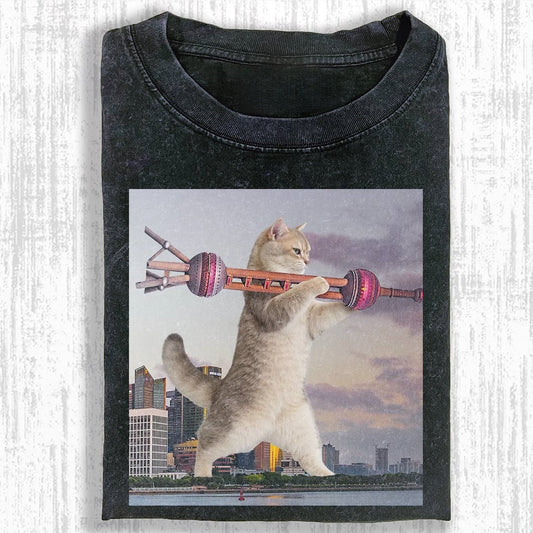 FUNNY CAT MEME ICON PFP T-SHIRT