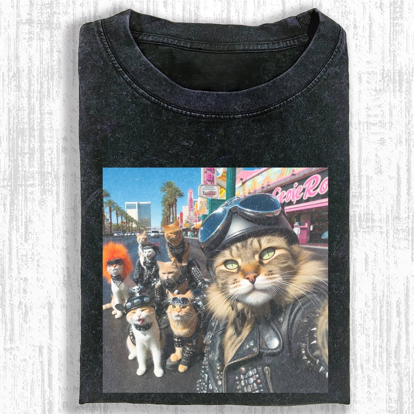 WACKY CAT MEME T-SHIRT