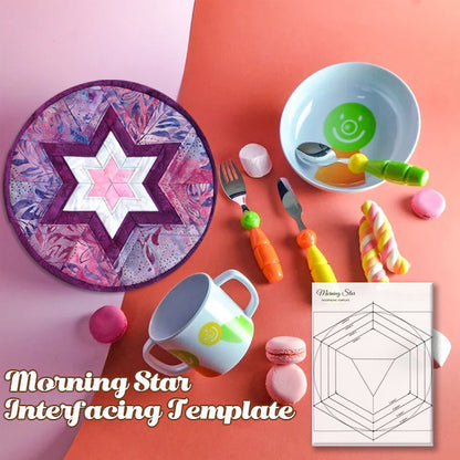 Morning Star Interfacing Template- With Instructions