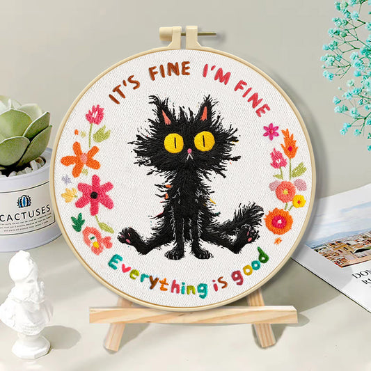 Black Cat - Themed DIY Embroidery Kits