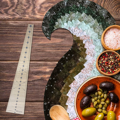 Spicy Spiral Table Runner Quilting Template Ruler