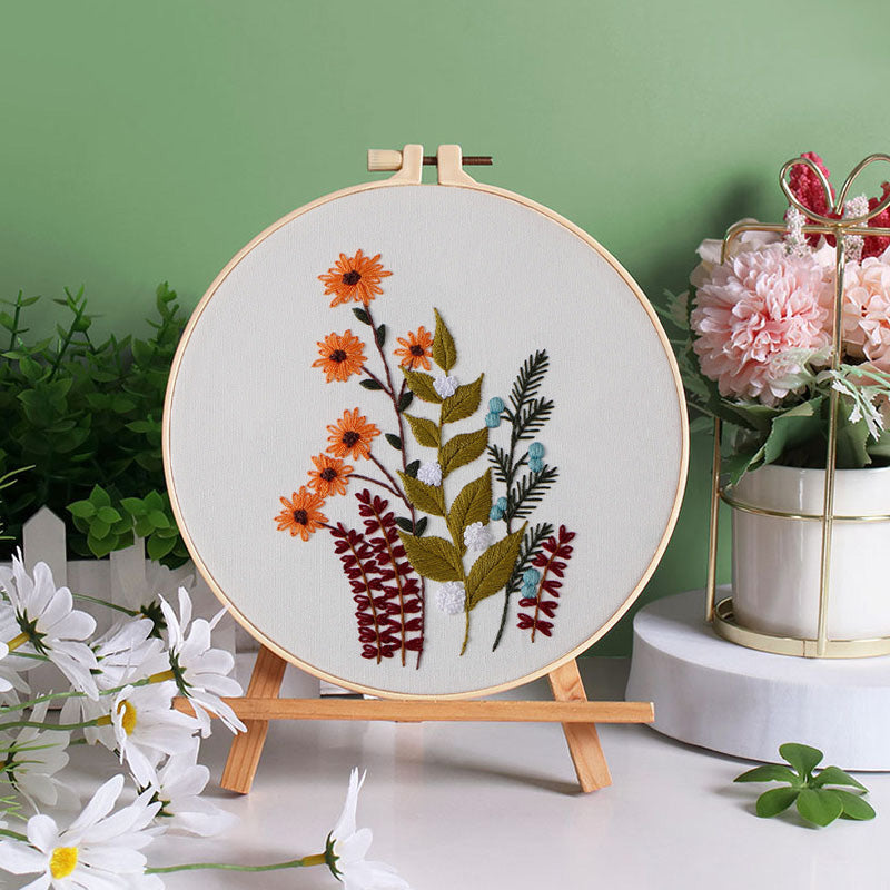 Blooming Harmony Embroidery Kit: Embark on a Vibrant Crafting Journey