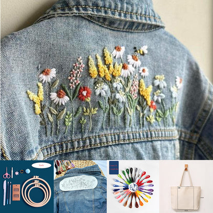Stick Stitch Water-Soluble Embroidery Flower Collection: Stitch, Create, and Personalize