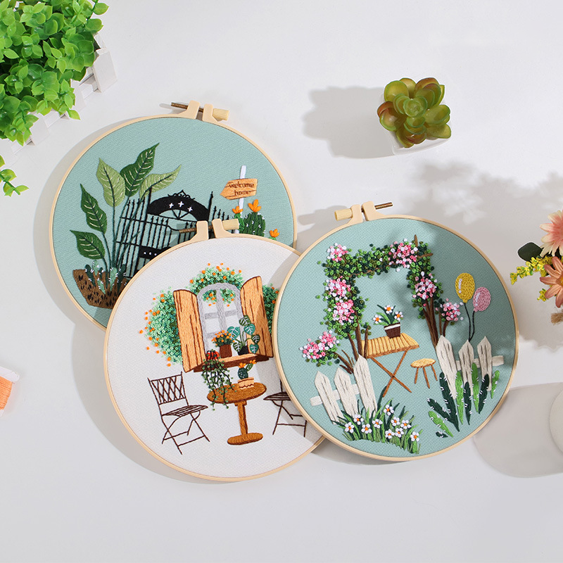 Courtyard Dreams Embroidery Kit Series