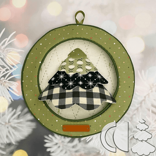 3D Christmas Tree Wall Hanging Decor Sewing Template Ruler - With Manual