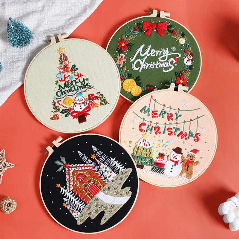 Christmas Delight Embroidery Kit: Create Your Festive Masterpiece!