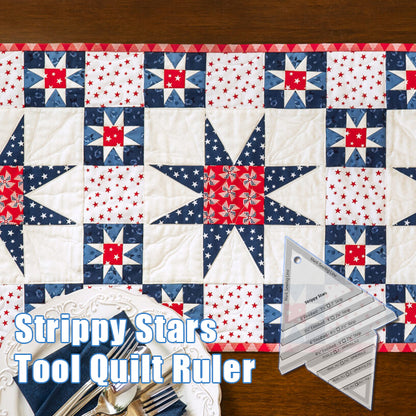 Strippy Stars Tool Quilt Ruler (With Instructions)