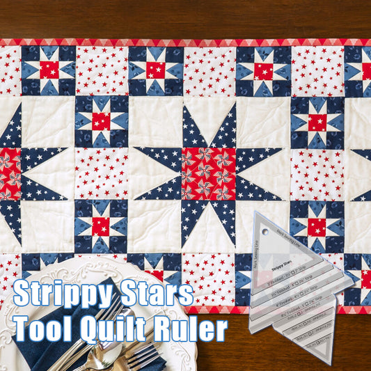 Strippy Stars Tool Quilt Ruler (With Instructions)