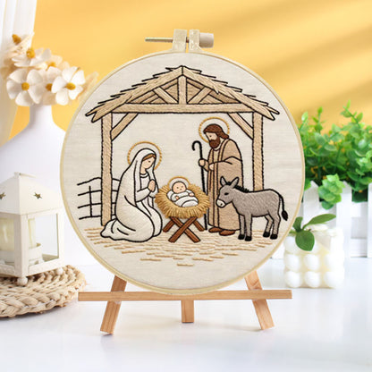 Nativity Scene Embroidery Kit