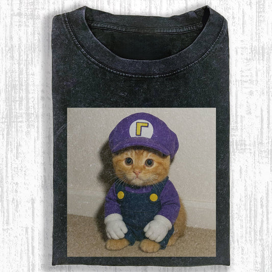 MARIO CATS MEMES T-SHIRT