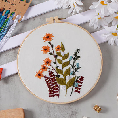 Rubbyoo Embroidery Kit - Flowers And Plants