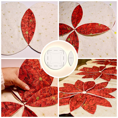 Composite Quilted Flower Placemat 2PCS SET- With Instructions