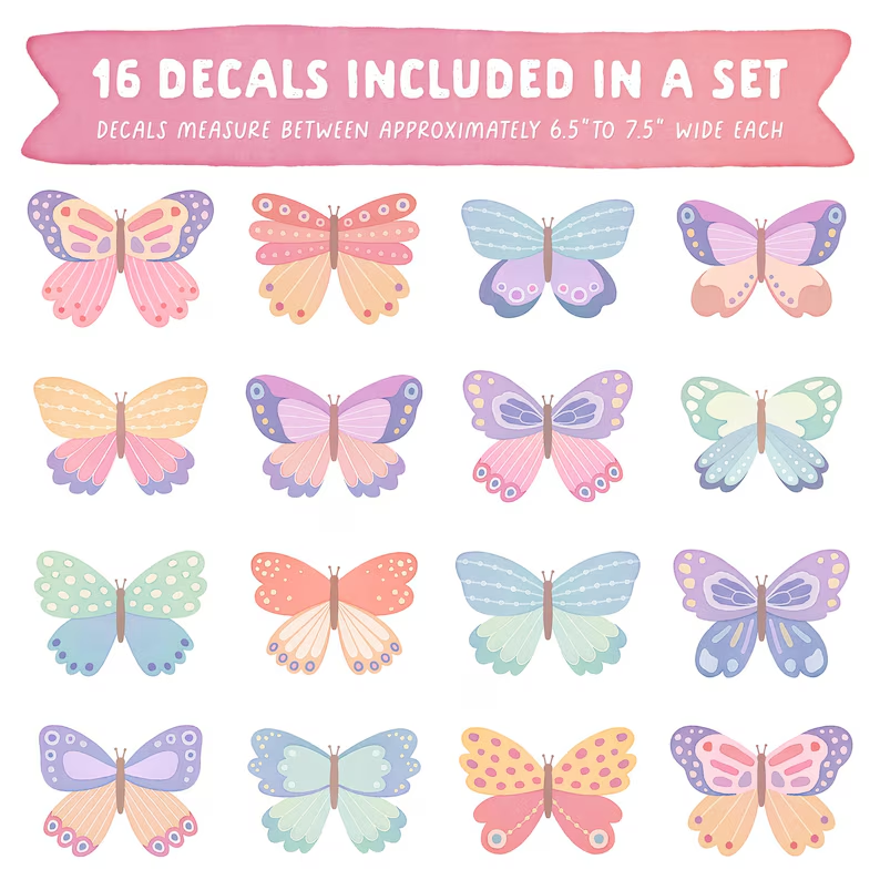 20 Sheets/Set Reusable and Removable Wall Stickers - Home Decoration