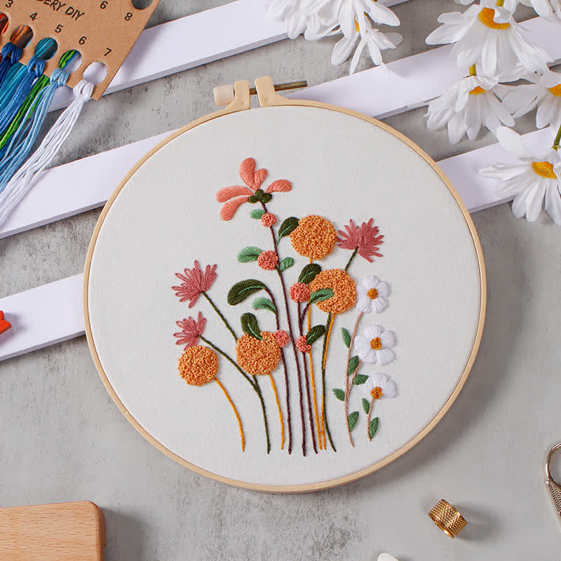 Rubbyoo Embroidery Kit - Flowers And Plants