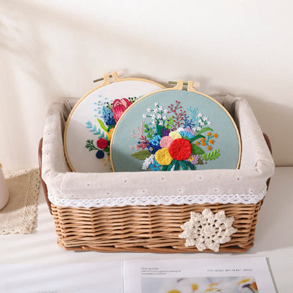 Rubbyoo Embroidery Kit - Flower Bouquet
