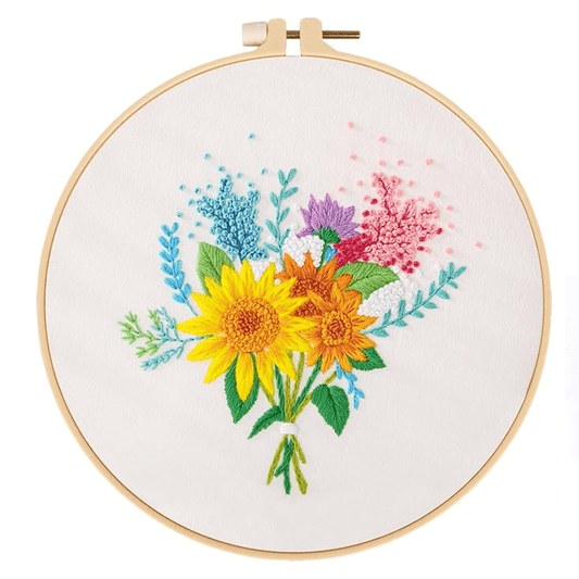 Rubbyoo Embroidery Kit - Flower Bouquet
