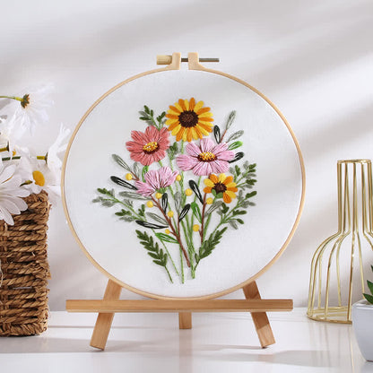 Rubbyoo Embroidery Kit - Flower